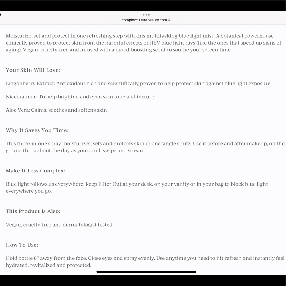 Filter Out Setting Mist - Picture 3 of 4